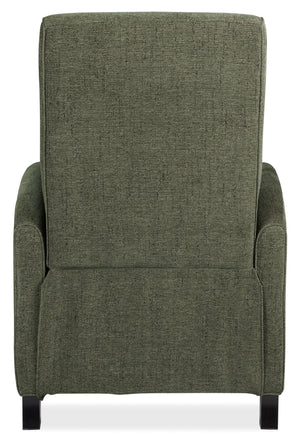 Hooker Furniture Denver Push Back Recliner Channeled Polyester Upholstery Tapered Wood Legs Lounge RC843-PB-429