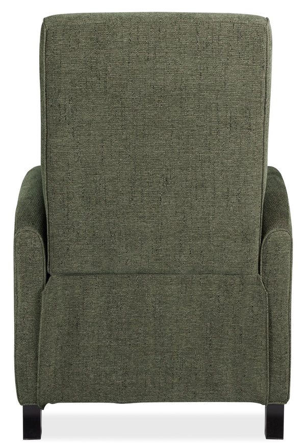 Hooker Furniture Denver Push Back Recliner Channeled Polyester Upholstery Tapered Wood Legs Lounge RC843-PB-429