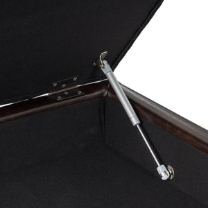 English Elm Christopher Knight Home® - Storage Ottoman Brown Bonded Leather Coffee Table with Tufted Top, Hidden Storage & Lower Shelf for Living Room (31.25"W x 31.5"D x 18.5"H) 56970.00PU