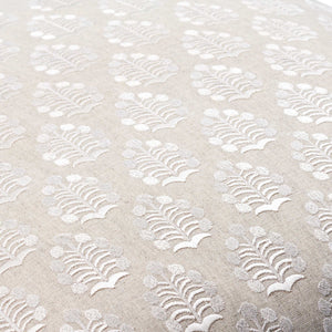 Surya Fabuleuse 18"L X 18"W Elegant Cotton Linen Accent Pillow – Cozy Décor For Sophisticated Spaces White Cotton,Linen,Cotton,Linen Fbu001-1818p