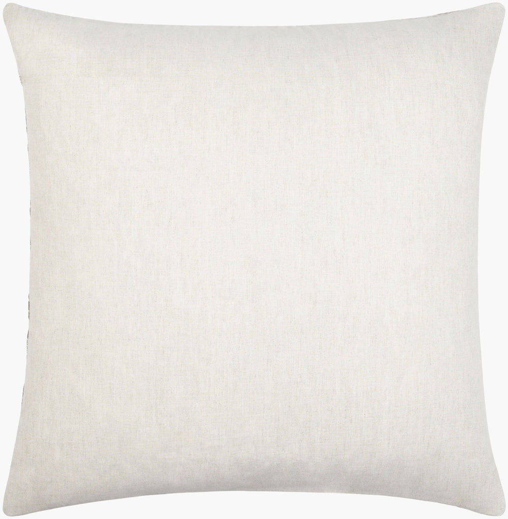 Surya Fabuleuse 18"L X 18"W Elegant Cotton Linen Accent Pillow – Cozy Décor For Sophisticated Spaces Light Beige Cotton,Linen,Cotton,Linen Fbu004-2222