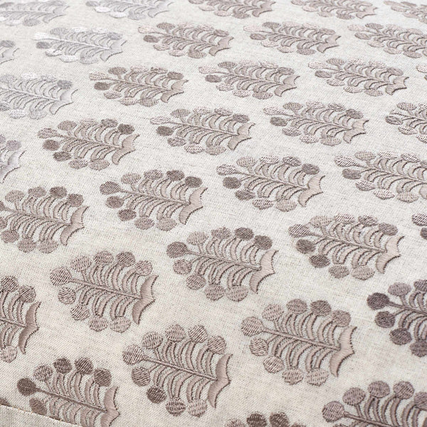 Surya Fabuleuse 18"L X 18"W Elegant Cotton Linen Accent Pillow – Cozy Décor For Sophisticated Spaces Light Beige Cotton,Linen,Cotton,Linen Fbu004-2222