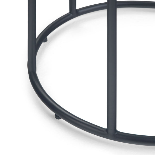 English Elm Monet Metal Side Table - Sleek Black Industrial Design For Modern Living Spaces & Versatile Use B136P158949