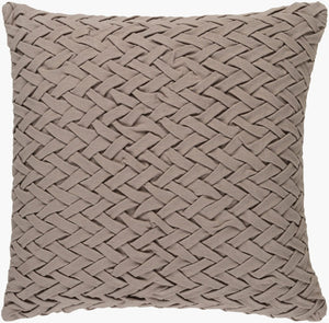 Surya Facade Woven Cotton Accent Pillow with Geometric Texture for Modern Living Spaces FC002-1818P