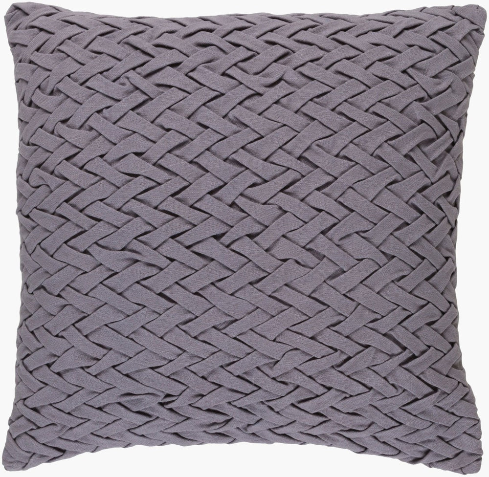 Surya Facade Woven Cotton Accent Pillow Earthy Geometric Texture for Sofa or Bedroom FC004-2222P