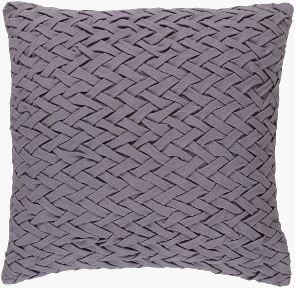 Surya Facade Woven Cotton Accent Pillow Earthy Geometric Texture for Sofa or Bedroom FC004-2222P
