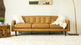 English Elm Ashcroft Furniture - Braxton Tan Leather Sofa