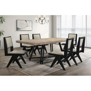 English Elm Contemporary Oak Veneer Upholstered Dining Side Chairs Set for Kitchen Nook B011P423326