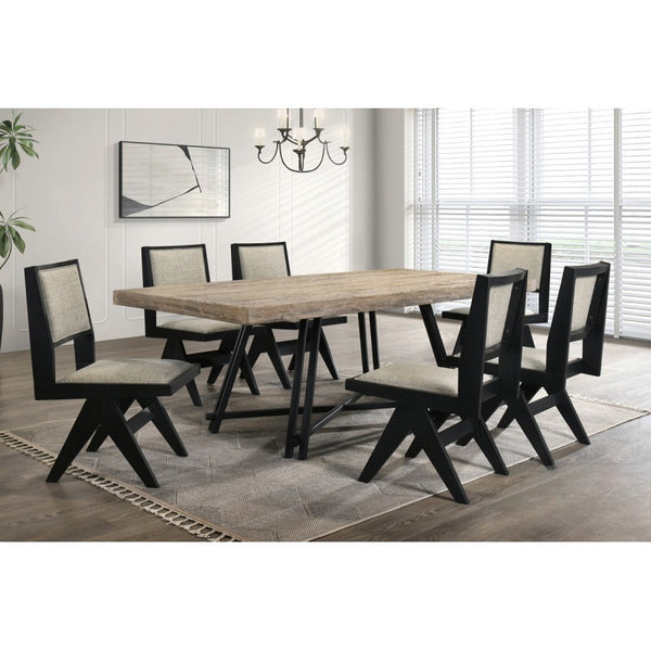 English Elm Contemporary Oak Veneer Upholstered Dining Side Chairs Set for Kitchen Nook B011P423326