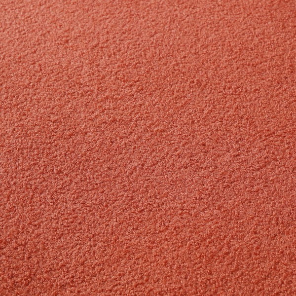 English Elm Sleeper 3-in-1 Pull-Out Couch Bed with Teddy Chaise, Breathable Fabric, Supportive Cushions for Small Spaces Orange W1117P253965