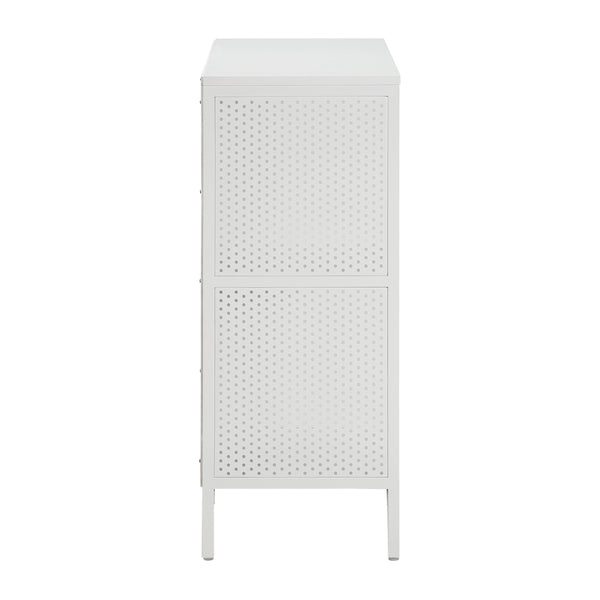 OSP Home Furnishings Ace 4 Cube Storage/Bookcase White