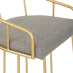 OSP Home Furnishings Luna 26" Counter Stool Ash/Gold