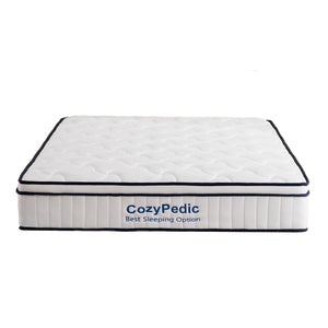English Elm 10 Inch King Hybrid Mattress Memory Foam Pocket Springs Cooling Cover Certipur W2699P399181