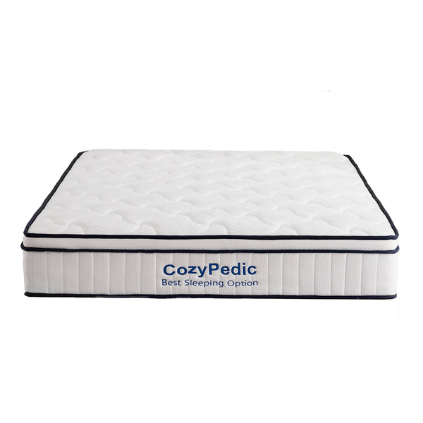 English Elm 10 Inch King Hybrid Mattress Memory Foam Pocket Springs Cooling Cover Certipur W2699P399181