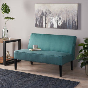 English Elm 50'' Linen Upholstered Loveseat Solid Wood Frame Modern Seating for Small Spaces N771P376540R