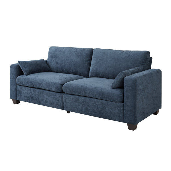 English Elm Modern Fabric Loveseat with Fsc Wood Frame Spring Cushions and Washable Covers W5515P443362