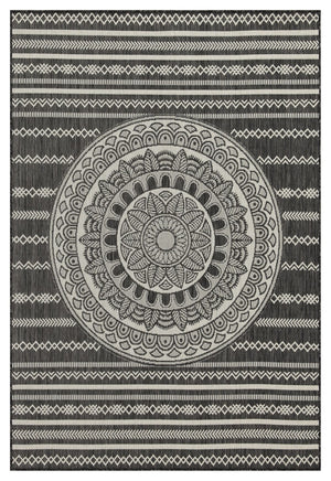 English Elm Sunshine Anthracite 2'7" X 7'3" Indoor/Outdoor Area Rug - Durable, Stylish, Pet-Friendly Design! B186P198903-GIGA