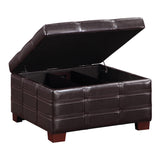 OSP Home Furnishings Detour Strap Ottoman Espresso