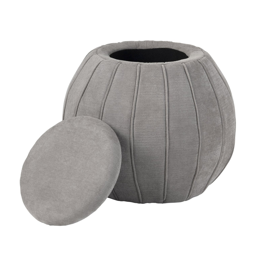 Crestview Collection Modern Chenille Ottoman With Hidden Storage - Stylish & Functional Accent For Your Living Room Space Tan Solid Wood Evfzr4340tau