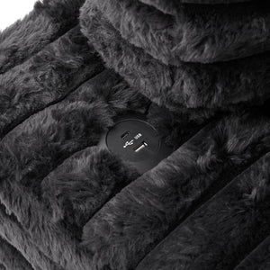 English Elm Oversized Double Chaise Lounge Sofa - Cloud Couch With Usb Ports, Cup Holders & Plush Pillows For Comfort N719S002110B-GIGA