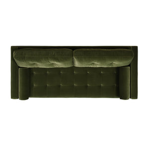 English Elm Jennifer Taylor Home - Nicholas 83.5" Mid-Century Sofa in Olive Performance Velvet — Durable Hardwood Frame, Plush Support B2719P238301