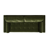 English Elm Nicholas 83.5" Mid-Century Modern Sofa, Olive Green Performance Velvet