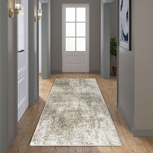 Madison Park Haley Modern/Contemporary Cozy Shag Abstract Area Rug MP35-7590 Grey/Cream