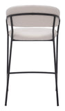 Josephine Counter Stool - Set of 2 Cream 109671 Zuo Modern