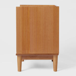 Lee Mid-Century Modern 2-Drawer Nightstand with Sleek Design and Spacious Storage for Every Space