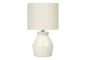 English Elm Lighting, Modern Cream Ceramic Table Lamp With Ivory Shade - Elegant Accent For Any Room B2710P221299