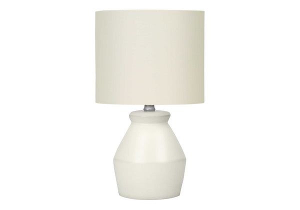 English Elm Lighting, Modern Cream Ceramic Table Lamp With Ivory Shade - Elegant Accent For Any Room B2710P221299