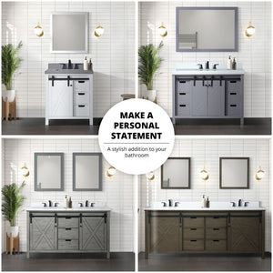 English Elm Rustic Brown Bath Vanity With White Quartz Countertop - Stylish Storage, Easy Install, Durable Design B2731P260012-GIGA