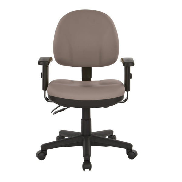 OSP Home Furnishings Sculptured Ergonomic Office Chair with Lumbar Support and Greenguard Certified Padding Stratus 8180-R103