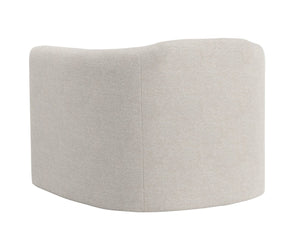Sunpan BIRRIT Swivel Armchair - Contemporary Comfort in Alaska Greige Fabric with 360° Movement & Style 111738