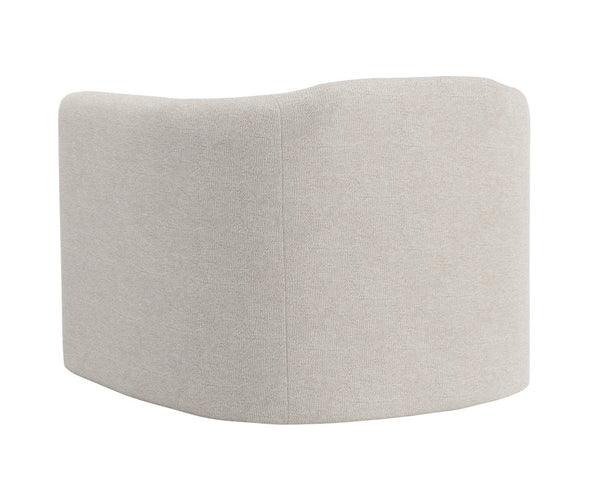 Sunpan BIRRIT Swivel Armchair - Contemporary Comfort in Alaska Greige Fabric with 360° Movement & Style 111738