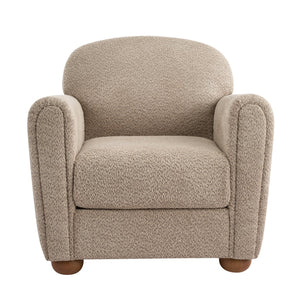 English Elm Rapallo Upholstered Accent Chair Plush Seat Modern Frame for Living Room or Entryway Light Brown N776P381488L