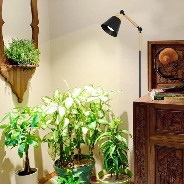 English Elm Grow Lights For Indoor Plants - Full Spectrum 20W Cob Led With Timer, Adjustable Height & Angle W2738P185439