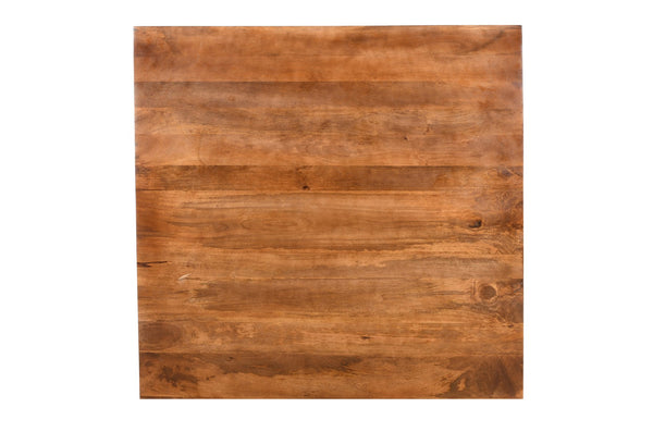 English Elm Solid Wood Handcrafted Square Coffee Table with Storage for Modern Living Rooms B024P304063