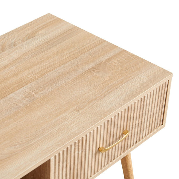 English Elm Rectangle Coffee Table With Solid Wood Legs, Modern Storage Design For Stylish Living Rooms W1265P230626-GIGA