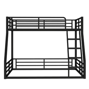 English Elm Metal Bunk Bed, Twin-Over-Full Heavy-Duty Frame For Kids & Adults, Noise-Reducing & Safe Design W1580S00160