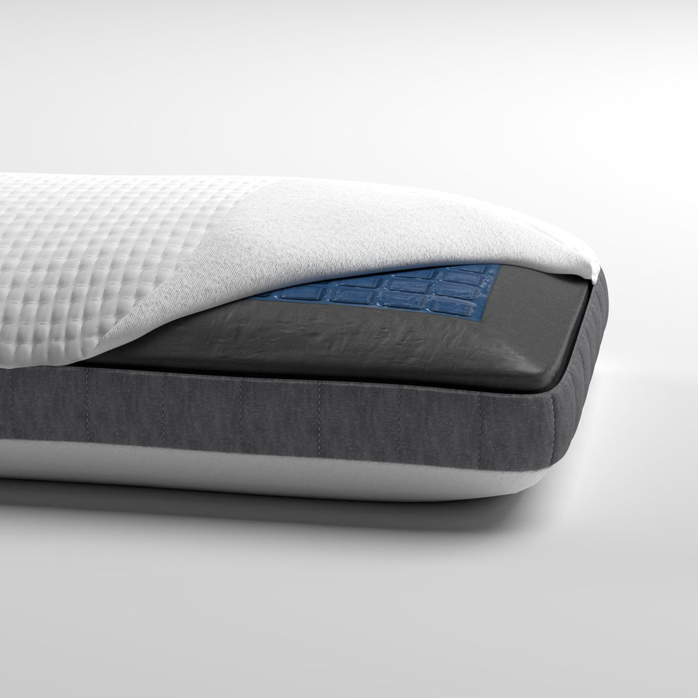 English Elm Bamboo Charcoal Memory Foam King Pillow Dual Sided Cooling Gel Hypoallergenic Support B180P172214
