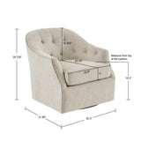 Madison Park Calvin Transitional Swivel MP103-1072 Natural