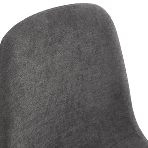 English Elm Table Set - Retro Minimalist Rectangular Dining Table With 6 Soft Chairs, Textured Top & Metal Legs W1151S03837-GIGA