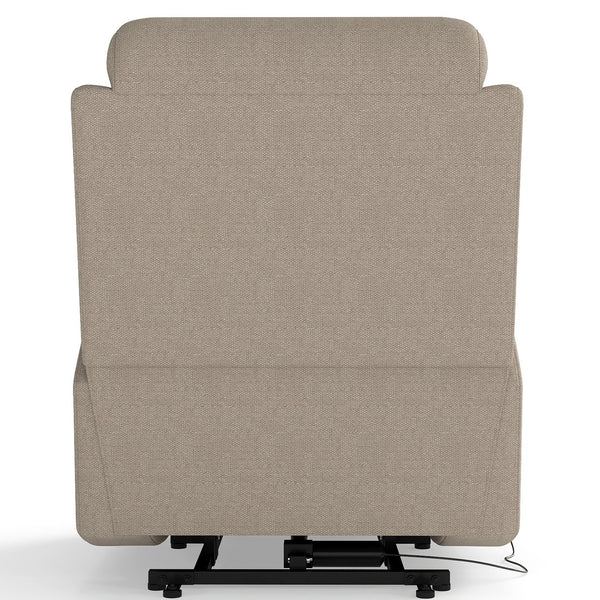 English Elm Power Lift Recliner Chair Velvet Upholstered Senior Assist Motorized Living Room Seat W1028S00061