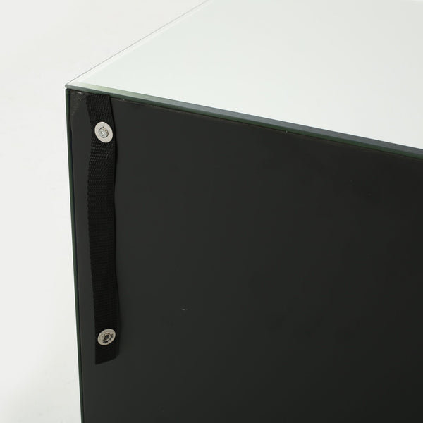 English Elm Christopher Knight Home® - 17.70'' Mirrored Nightstand - Silver Glass 3-Drawer Accent Table, Compact Glam Bedside Storage, Smooth Metal Glides 60982.00