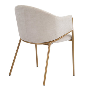 English Elm Modern Velvet Dining Chairs with Gold Metal Frame Glamorous Set of Two N776P224512D