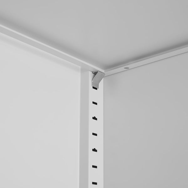 English Elm 72-inch Steel Locking Office Cabinet with 4 Adjustable Shelves for Legal File Storage White T3625P400654