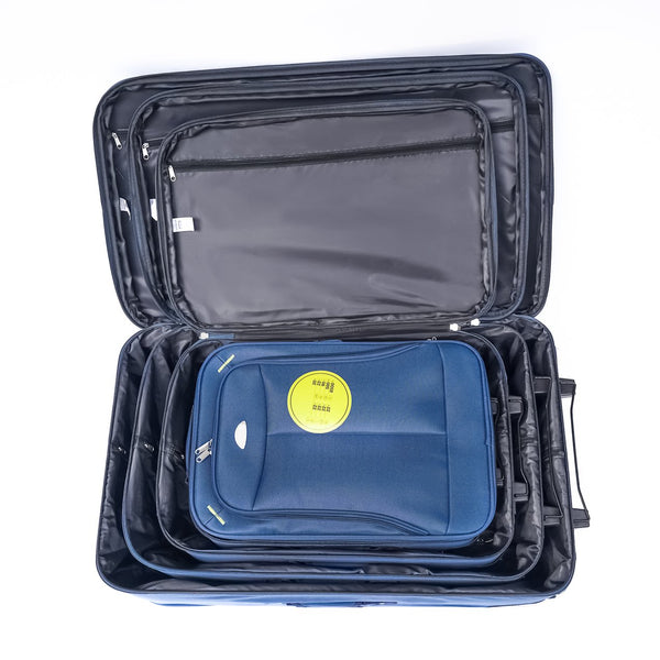 English Elm (20+24+28+32) Four-piece Dobby Fabric Luggage Set Expandable Upright Suitcases for Travel W2710P306157