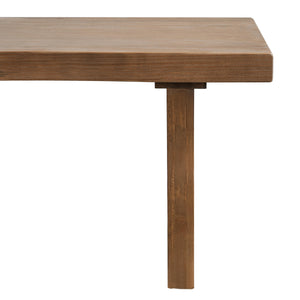English Elm Indoor Solid Pine Dining Bench Seats Three Adults Farmhouse Style Kitchen Seating N779P329115B