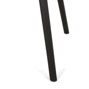 English Elm Christopher Knight Home® - LOTUS modern outdoor dining chair with weather-resistant polypropylene, perforated diamond pattern comfort and stability Black 23.5 L x 23.5 W x 22.5 H 69068.00BLK